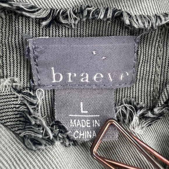 Braeve Green Multi Zipper Utility Safari Vest Size Large Women's - Picture 2 of 5